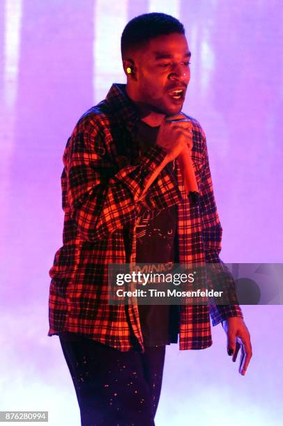 Kid Cudi performs during his "Passion, Pain & Demon Slayin' Tour" at The Warfield on November 18, 2017 in San Francisco, California.