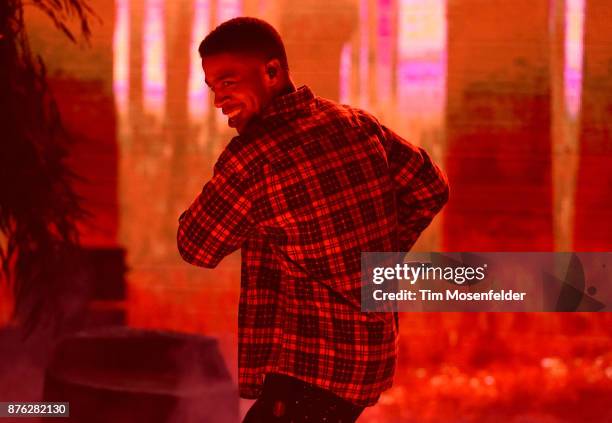 Kid Cudi performs during his "Passion, Pain & Demon Slayin' Tour" at The Warfield on November 18, 2017 in San Francisco, California.