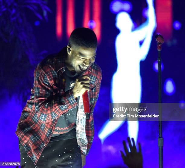 Kid Cudi performs during his "Passion, Pain & Demon Slayin' Tour" at The Warfield on November 18, 2017 in San Francisco, California.