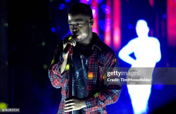 Kid Cudi performs during his "Passion, Pain & Demon Slayin' Tour" at The Warfield on November 18, 2017 in San Francisco, California.