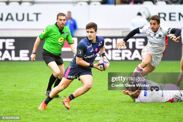 Arthur Coville of Stade Français Paris during the Top 14 match between Stade Francais and Oyonnax on November 19, 2017 in Paris, France.