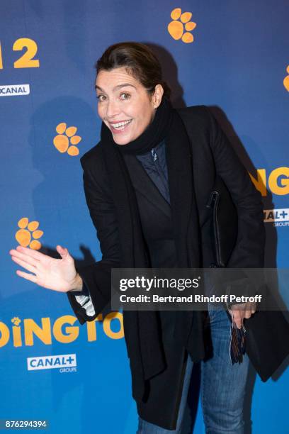 Presenter Daphne Roulier attends "Paddington 2" Paris Premiere at L'Olympia on November 19, 2017 in Paris, France.