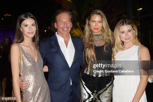 Ariana Friedman, RH Chairman and CEO Gary Friedman, Bella Hunter, and Alexis Friedman attend the private opening celebration of RH West Palm on...