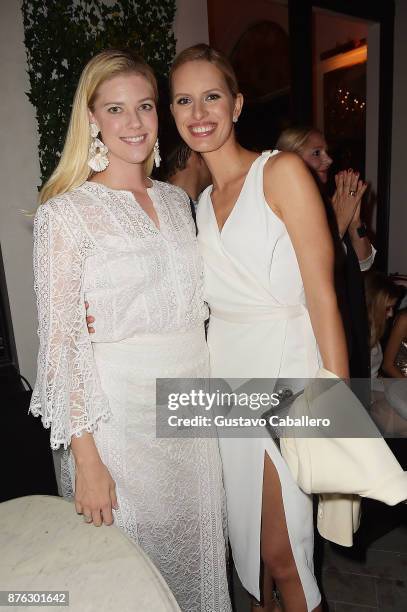 Frances Peter and model Karolina Kurkova attend the private opening celebration of RH West Palm on November 18, 2017 in West Palm Beach, Florida.