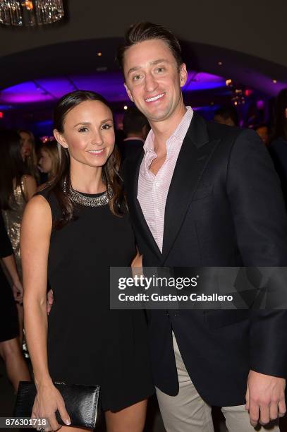 Georgina Bloomberg and Carlos Arruza Jr. Attend the private opening celebration of RH West Palm on November 18, 2017 in West Palm Beach, Florida.