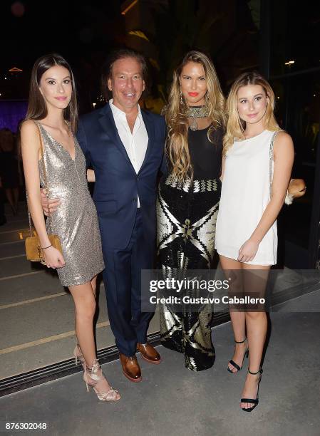 Ariana Friedman, RH Chairman and CEO Gary Friedman, Bella Hunter, and Alexis Friedman attend the private opening celebration of RH West Palm on...