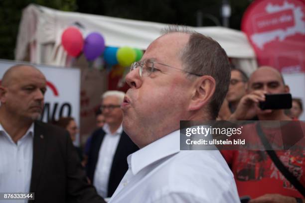 Peer Steinbrück beim SPD Wahlkampf