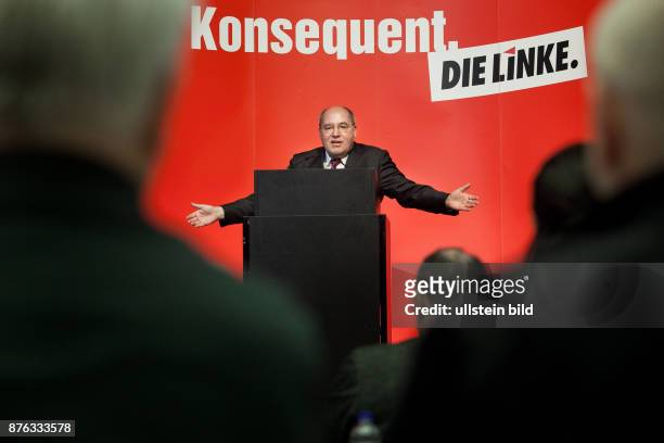 Germany Berlin , Gregor Gysi during the party convention of the leftwing party ' Die Linken ' in Berlin.