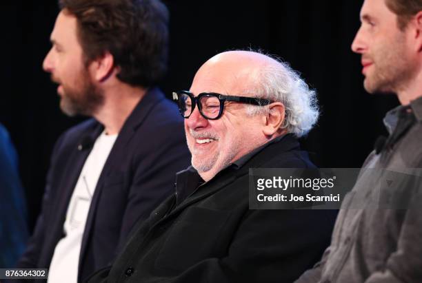 Actor Danny DeVito speaks onstage during the 'It's Always Sunny' panel, part of Vulture Festival LA presented by AT&T at Hollywood Roosevelt Hotel on...