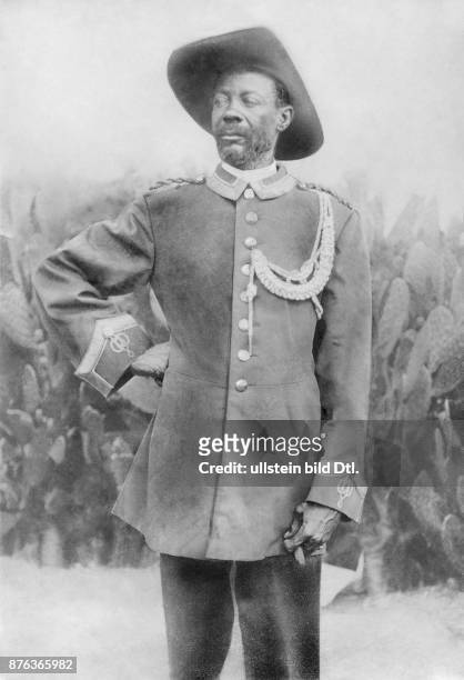 Samuel Maharero , chief of the Herero people and leader of the Herero uprising 1905 against the German rule in the colony German Southwest-Africa...