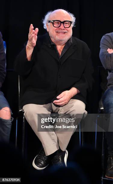 Actor Danny DeVito speaks onstage during the 'It's Always Sunny' panel, part of Vulture Festival LA presented by AT&T at Hollywood Roosevelt Hotel on...