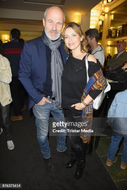Tina Ruland and her boyfriend Claus G. Oeldorp attend the premiere of the children's show 'Spiel mit der Zeit' at Friedrichstadtpalast on November...