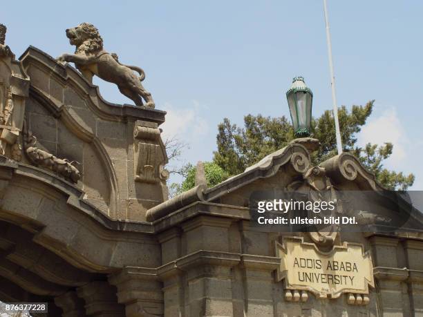 Entrance to Addis Ababa University in Ethiopia