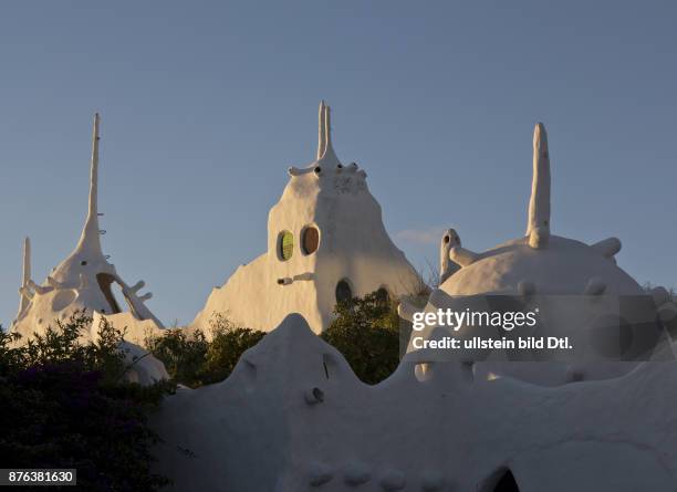 Casapueblo gallery and boutique hotel, designed by artist Carlos Paez Vilaro in Punta Ballena, near Punta del Este, Uruguay