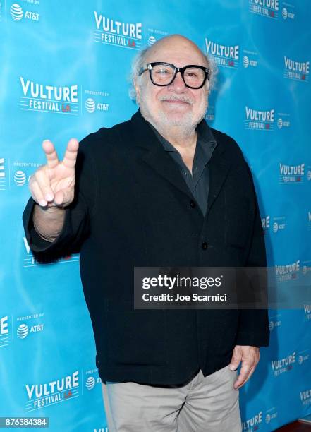 Actor Danny DeVito attends the 'It's Always Sunny' panel, part of Vulture Festival LA presented by AT&T at Hollywood Roosevelt Hotel on November 19,...