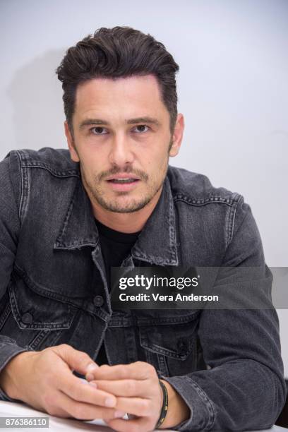 James Franco at "The Disaster Artist" Press Conference at the Four Seasons Hotel on November 18, 2017 in Beverly Hills, California.