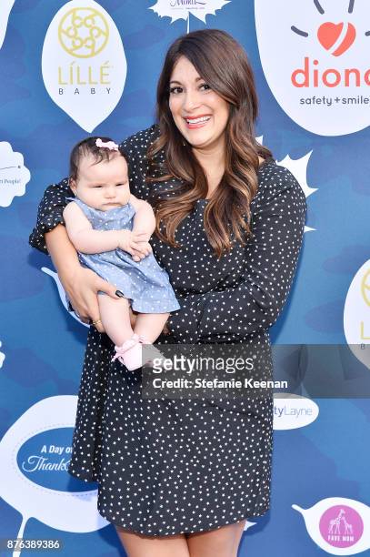 Angelique Cabral attends Diono Presents Inaugural A Day of Thanks and Giving Event at The Beverly Hilton Hotel on November 19, 2017 in Beverly Hills,...