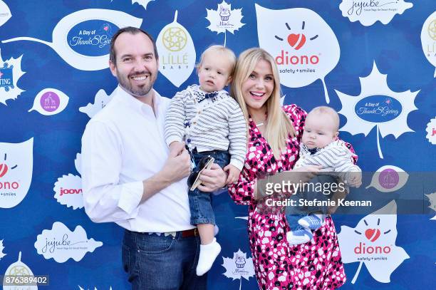 Virginia Williams and family attend Diono Presents Inaugural A Day of Thanks and Giving Event at The Beverly Hilton Hotel on November 19, 2017 in...