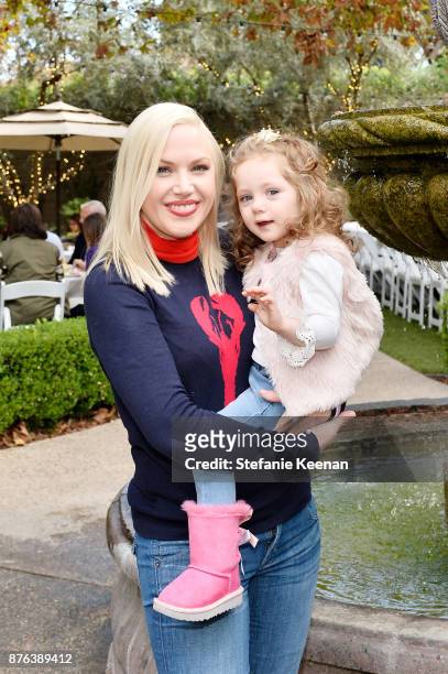 Adrienne Frantz attends Diono Presents Inaugural A Day of Thanks and Giving Event at The Beverly Hilton Hotel on November 19, 2017 in Beverly Hills,...