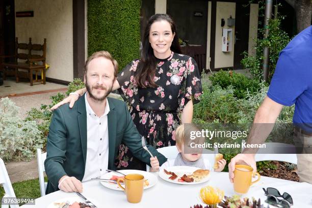 Marguerite Moreau and family attend Diono Presents Inaugural A Day of Thanks and Giving Event at The Beverly Hilton Hotel on November 19, 2017 in...