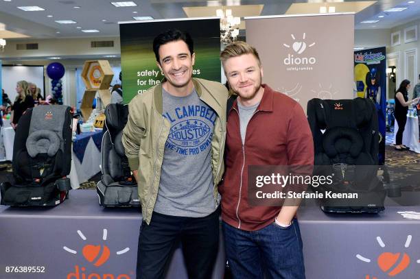 Gilles Marini and Brett Davern attend Diono Presents Inaugural A Day of Thanks and Giving Event at The Beverly Hilton Hotel on November 19, 2017 in...