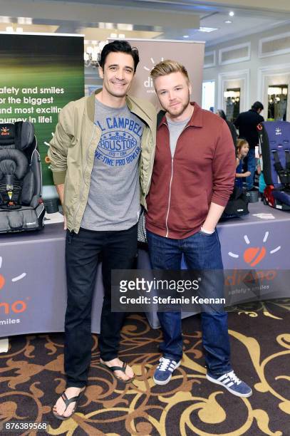 Gilles Marini and Brett Davern attend Diono Presents Inaugural A Day of Thanks and Giving Event at The Beverly Hilton Hotel on November 19, 2017 in...