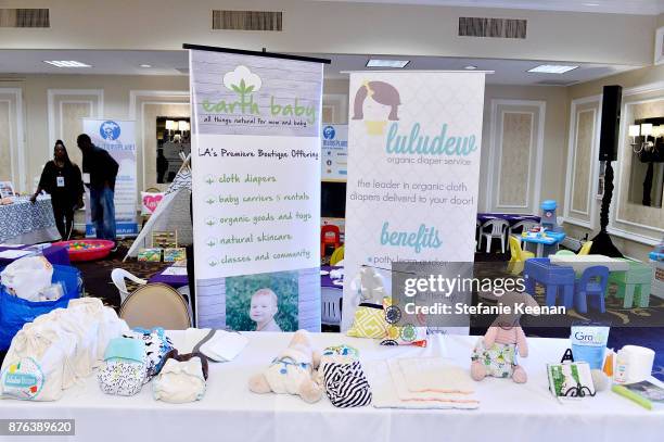 General view of atmosphere at Diono Presents Inaugural A Day of Thanks and Giving Event at The Beverly Hilton Hotel on November 19, 2017 in Beverly...