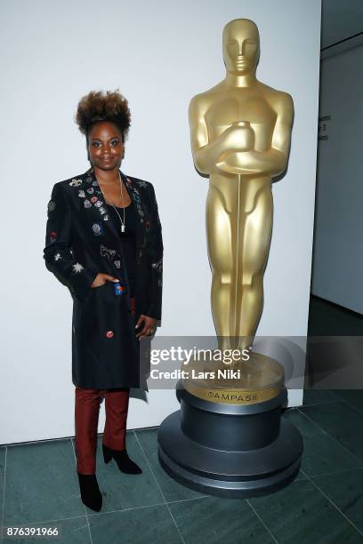 Director Dee Rees attends The Academy of Motion Picture Arts & Sciences Official Academy Screening of Mudbound at the MOMA Celeste Bartos Theater on...