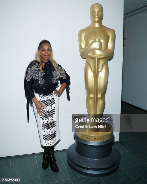 Musician Mary J. Blige attends The Academy of Motion Picture Arts & Sciences Official Academy Screening of Mudbound at the MOMA Celeste Bartos...