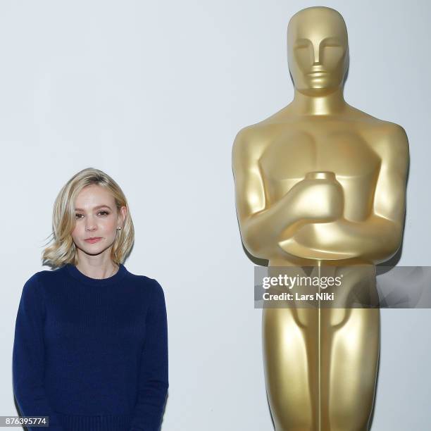 Actress Carey Mulligan attends The Academy of Motion Picture Arts & Sciences Official Academy Screening of Mudbound at the MOMA Celeste Bartos...