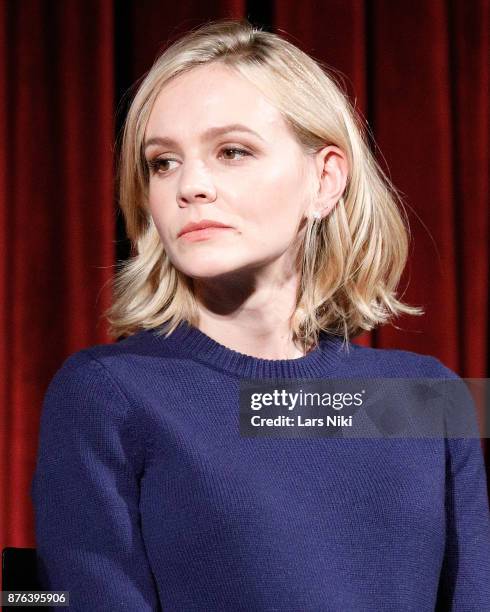 Actress Carey Mulligan on stage during The Academy of Motion Picture Arts & Sciences Official Academy Screening of Mudbound at the MOMA Celeste...