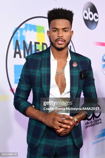 Trevor Jackson attends the 2017 American Music Awards at Microsoft Theater on November 19, 2017 in Los Angeles, California.