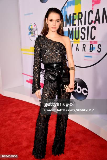 Maia Mitchell attends the 2017 American Music Awards at Microsoft Theater on November 19, 2017 in Los Angeles, California.