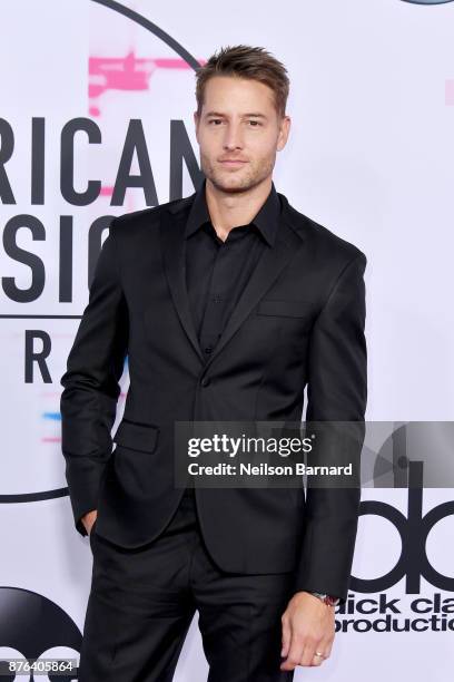 Justin Hartley attends the 2017 American Music Awards at Microsoft Theater on November 19, 2017 in Los Angeles, California.