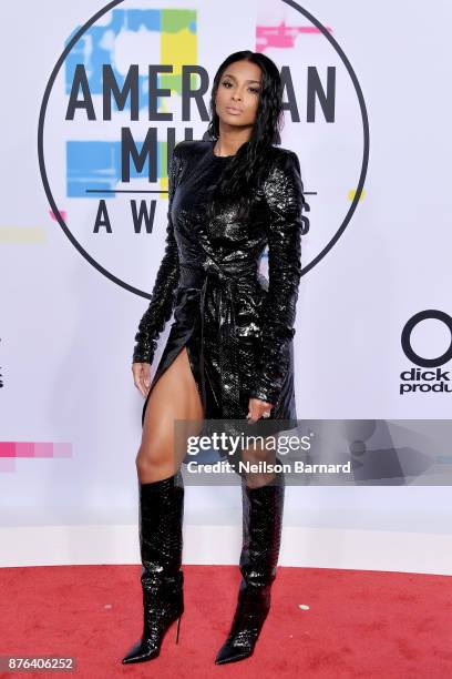 Ciara attends the 2017 American Music Awards at Microsoft Theater on November 19, 2017 in Los Angeles, California.