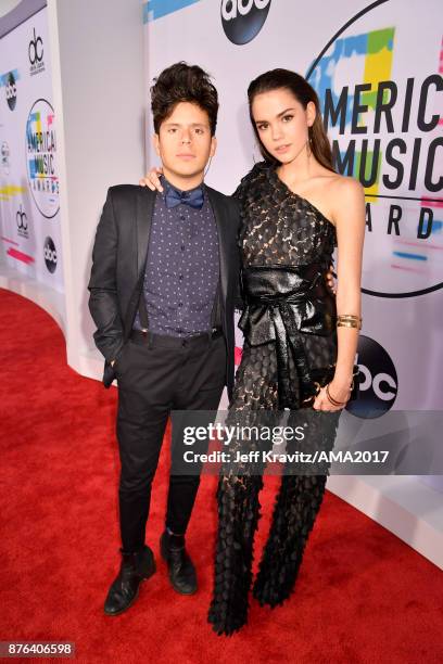 Rudy Mancuso Maia Mitchell attends the 2017 American Music Awards at Microsoft Theater on November 19, 2017 in Los Angeles, California.