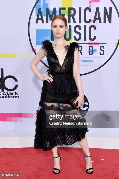 Madelaine Petsch attends the 2017 American Music Awards at Microsoft Theater on November 19, 2017 in Los Angeles, California.