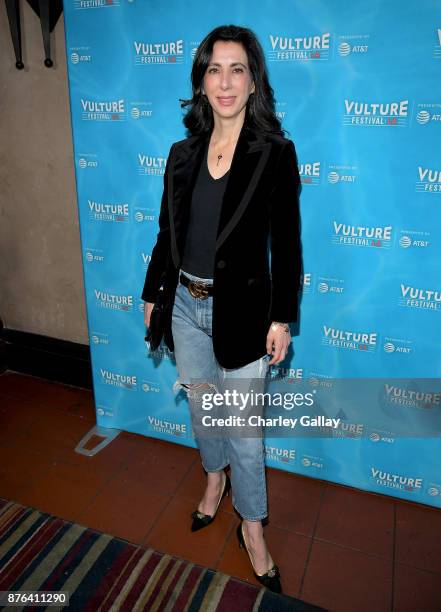 Producer Aline Brosh McKenna attends the 'Crazy Ex-Girlfriend: 100th Song Celebration Sing-a-Long' event during Vulture Festival LA presented by AT&T...