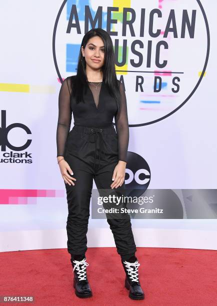 Alessia Cara attends the 2017 American Music Awards at Microsoft Theater on November 19, 2017 in Los Angeles, California.