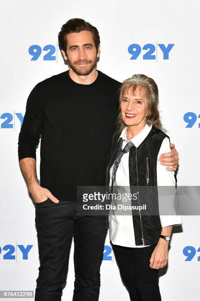 Jake Gyllenhaal and Annette Insdorf attend 92nd Street Y presents Jake Gyllenhaal in Conversation followed by a Screening of "Stronger" at 92nd...