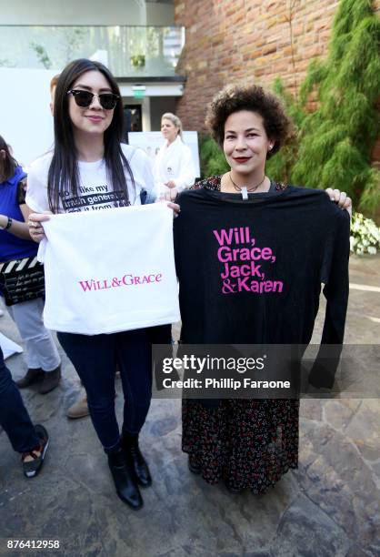 Will & Grace' branding is displayed in the Vulture Lounge during Vulture Festival LA presented by AT&T at The Hollywood Roosevelt Hotel on November...