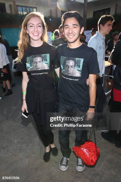 Festivalgoers visit the Vulture Lounge during Vulture Festival LA presented by AT&T at The Hollywood Roosevelt Hotel on November 19, 2017 in...