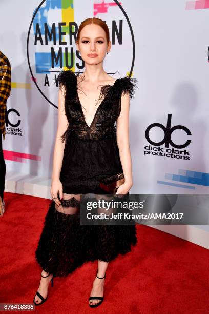 Madelaine Petsch attends the 2017 American Music Awards at Microsoft Theater on November 19, 2017 in Los Angeles, California.