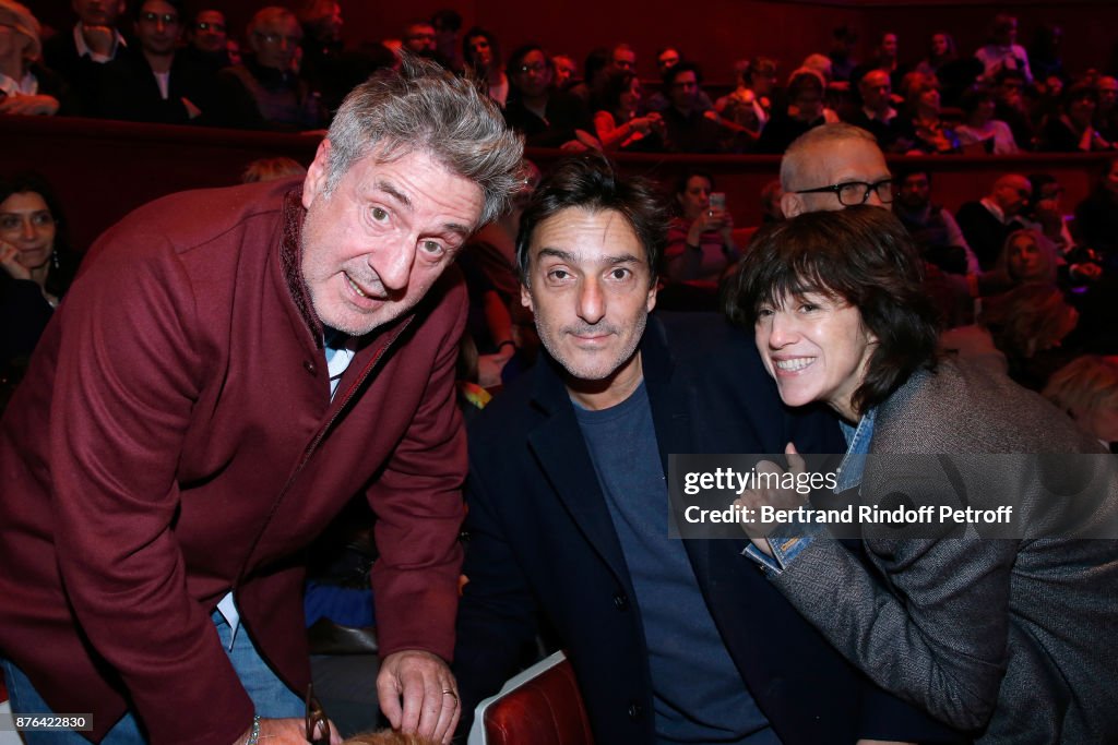 Celebrities At "Depardieu Chante Barbara" At "Le Cirque D'Hiver"