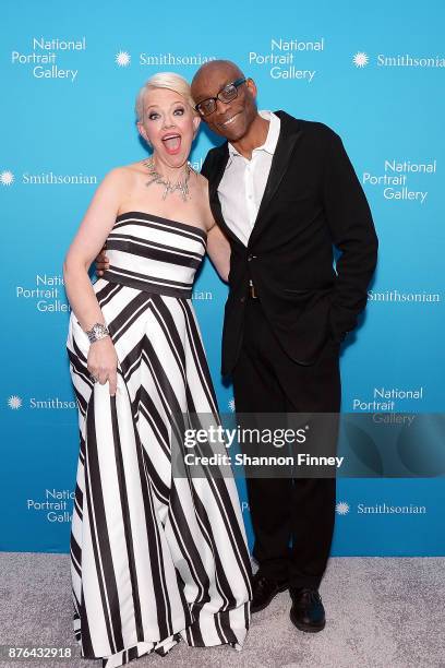 Kim Sajet, Director of the National Portrait Gallery, and choreographer Bill T. Jones at the National Portrait Gallery 2017 American Portrait Gala on...