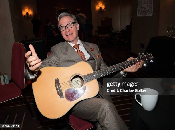 Paul Feig poses in the green room during Vulture Festival LA presented by AT&T at Hollywood Roosevelt Hotel on November 19, 2017 in Hollywood,...