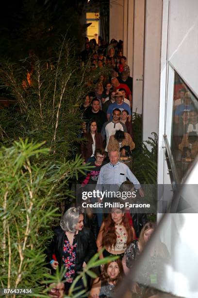 Festivalgoers visit the Vulture Lounge during Vulture Festival LA presented by AT&T at The Hollywood Roosevelt Hotel on November 19, 2017 in...