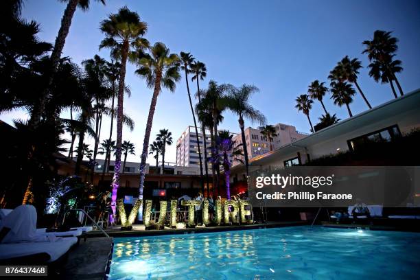 Festivalgoers visit the Vulture Lounge during Vulture Festival LA presented by AT&T at The Hollywood Roosevelt Hotel on November 19, 2017 in...