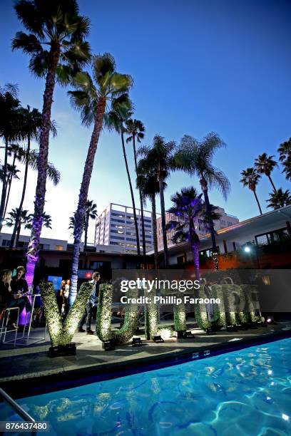 Festivalgoers visit the Vulture Lounge during Vulture Festival LA presented by AT&T at The Hollywood Roosevelt Hotel on November 19, 2017 in...