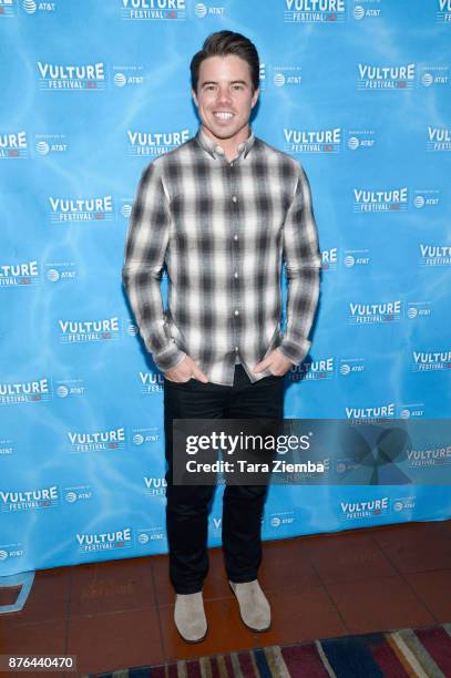 Actor David Hull attends the Crazy Ex-Girlfriend: 100th Song Celebration Sing-a-Long event during Vulture Festival Los Angeles at Hollywood Roosevelt...